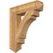 Ekena Millwork Merced Arts & Crafts Rough Sawn Bracket, Western Red Cedar, 6"W x 28"D x 32"H BKT06X28X32MRC03RWR - alternate 1